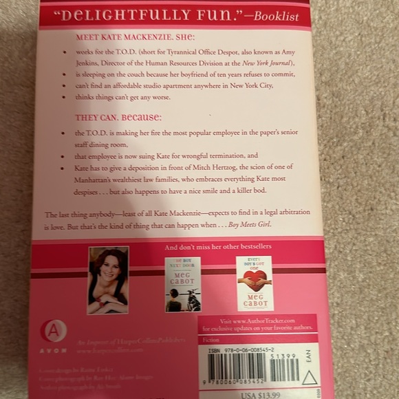 Meg Cabot Book: Boy Meets Girl - Picture 2 of 2